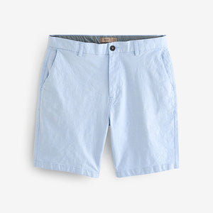 Blue Elasticated Waist Chino Shorts