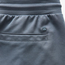 Load image into Gallery viewer, Blue Straight Fit Zip Pocket Jersey Shorts
