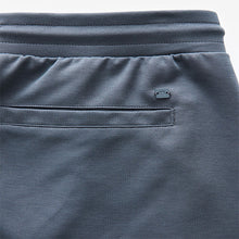 Load image into Gallery viewer, Blue Straight Fit Zip Pocket Jersey Shorts
