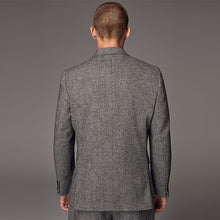 Load image into Gallery viewer, Charcoal Grey Slim Fit Donegal Suit Jacket
