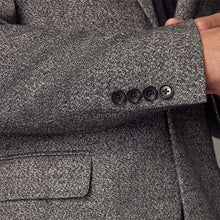 Load image into Gallery viewer, Charcoal Grey Slim Fit Donegal Suit Jacket
