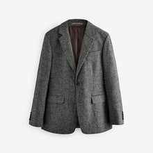 Load image into Gallery viewer, Charcoal Grey Slim Fit Donegal Suit Jacket
