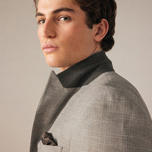 Load image into Gallery viewer, Neutral Slim Fit Check Suit Jacket
