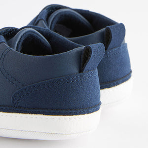 Navy Blue Two Strap Baby Trainers (0-24mths)