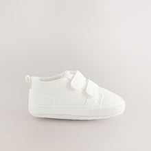 Load image into Gallery viewer, White Two Strap Baby Trainers (0-24mths)
