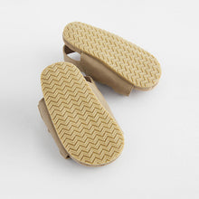 Load image into Gallery viewer, Stone Neutral Baby Double Touch Fastening Strap Corkbed Sandals

