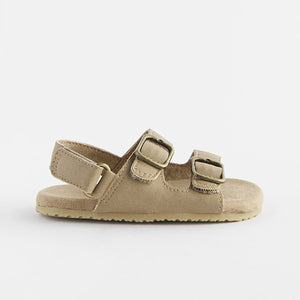 Stone Neutral Baby Double Touch Fastening Strap Corkbed Sandals