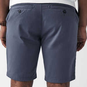 Mid Blue Slim Fit Stretch Chinos Shorts