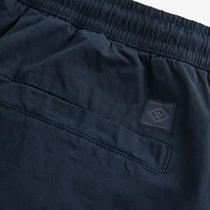 Navy Drawstring Waist Cargo Shorts