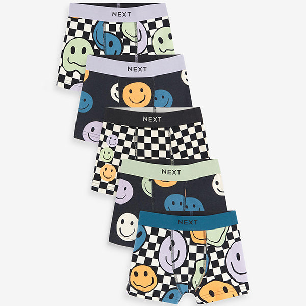 Checkerboard Smile Trunks 5 Pack