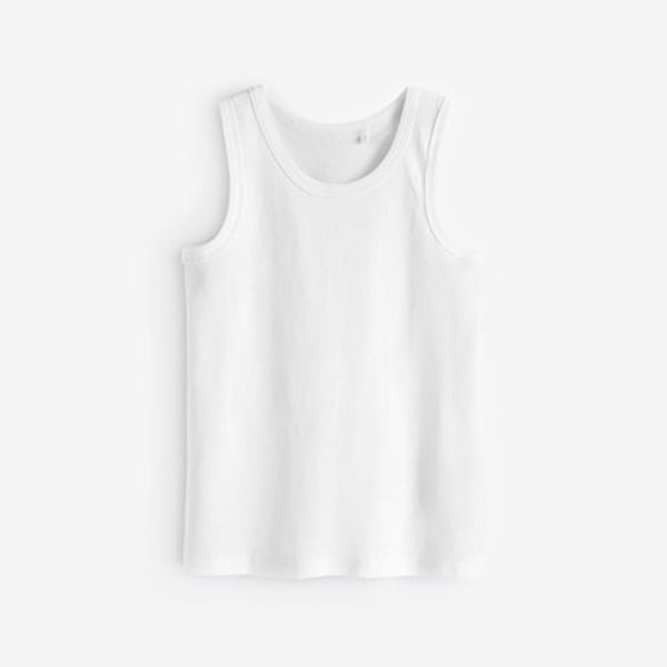 White Vests 5 Pack