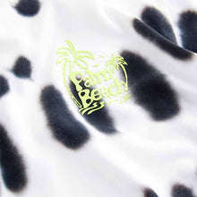 Load image into Gallery viewer, Black/White Relaxed Fit Tie-Dye Short Sleeve 100% Cotton T-Shirt
