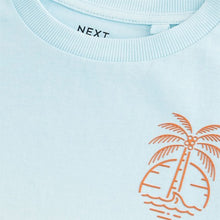 Load image into Gallery viewer, Blue Relaxed Fit Tie-Dye Short Sleeve 100% Cotton T-Shirt
