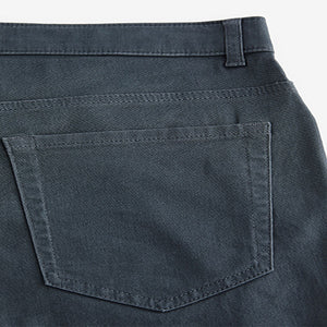 Blue Straight Motionflex 5 Pocket Chino Shorts