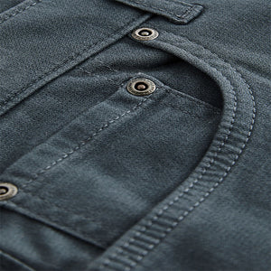 Blue Straight Motionflex 5 Pocket Chino Shorts