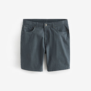 Blue Straight Motionflex 5 Pocket Chino Shorts