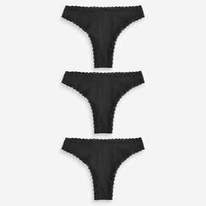Black Brazilian Knickers 3 Pack