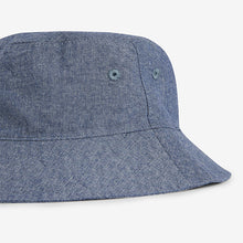 Load image into Gallery viewer, Blue Chambray Bucket Hat
