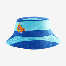 Load image into Gallery viewer, Dinosaur Print Reversible Bucket 100% Cotton Hat
