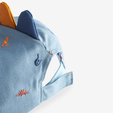 Load image into Gallery viewer, Blue Embroidered Dinosaurs Baseball Cap
