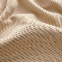 Load image into Gallery viewer, Ecru 100% Cotton Textured Microwaffle T-Shirt
