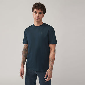 Blue/Navy/White/Steel Regular Fit T-Shirts 4 Pack