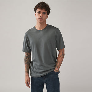 Blue/Navy/White/Steel Regular Fit T-Shirts 4 Pack