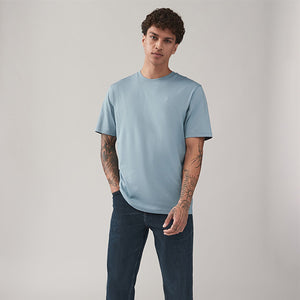 Blue/Navy/White/Steel Regular Fit T-Shirts 4 Pack