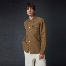 Load image into Gallery viewer, Stone Natural Canvas Shacket 100% Cotton Overshirt
