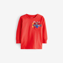 Load image into Gallery viewer, Red Plane Pocket Long Sleeve Interactive T-Shirt (3mths-6yrs)

