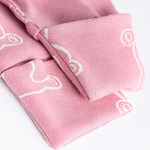 Load image into Gallery viewer, Pink 3 Pack Two Way Zip Baby Sleepsuits
