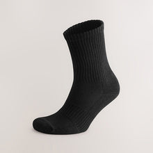 Load image into Gallery viewer, Black Essential Sports Socks 6 Pack

