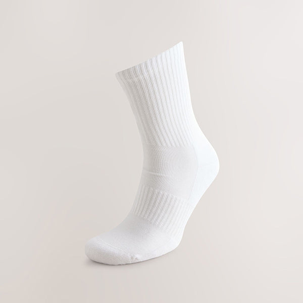White Essential Sports Socks 6 Pack