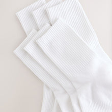 Load image into Gallery viewer, White Essential Sports Socks 6 Pack
