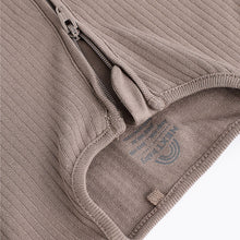 Load image into Gallery viewer, Neutral Tan Brown 100% Cotton Baby Zip Sleepsuits 3 Pack (0-2yrs)
