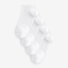 Load image into Gallery viewer, White Modal Trainer Socks 4 Pack
