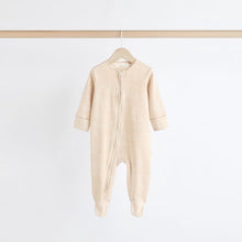 Load image into Gallery viewer, Neutral Baby Bear 100% Cotton Sleepsuits 3 Pack (0-18mths)
