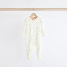 Load image into Gallery viewer, Neutral Baby Bear 100% Cotton Sleepsuits 3 Pack (0-18mths)
