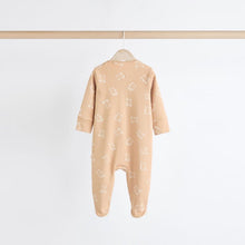 Load image into Gallery viewer, Neutral Baby Bear 100% Cotton Sleepsuits 3 Pack (0-18mths)

