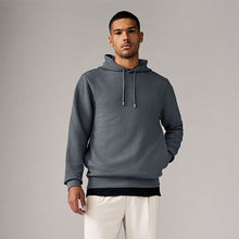 Load image into Gallery viewer, Slate Grey Textured Overhead Hoodie
