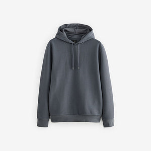 Slate Grey Textured Overhead Hoodie
