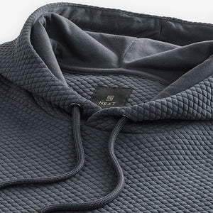 Slate Grey Textured Overhead Hoodie
