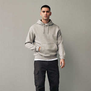 Neutral Regular Fit Rich Jersey Fabric Hoodie