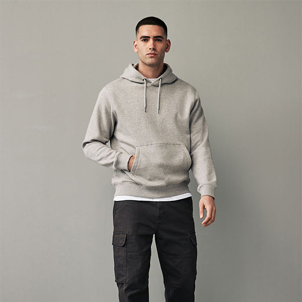 Neutral Regular Fit Rich Jersey Fabric Hoodie