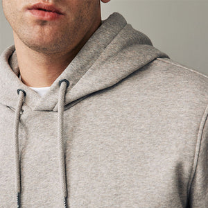 Neutral Regular Fit Rich Jersey Fabric Hoodie