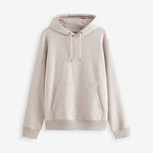 Neutral Regular Fit Rich Jersey Fabric Hoodie
