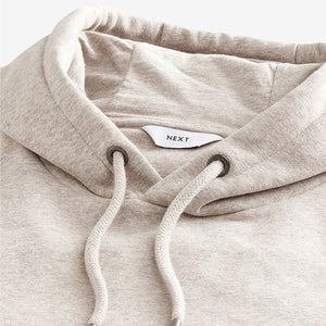 Neutral Regular Fit Rich Jersey Fabric Hoodie
