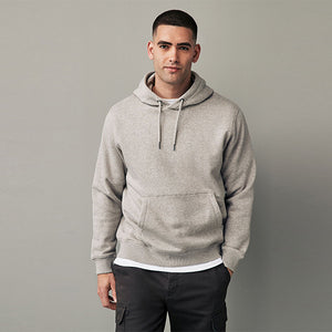Neutral Regular Fit Rich Jersey Fabric Hoodie