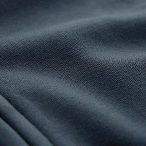 Navy Blue Cotton-Rich Jersey Zip Up Hoodie