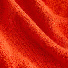 Load image into Gallery viewer, Orange Soft Touch Cosy Seam Crew Neck Jumper

